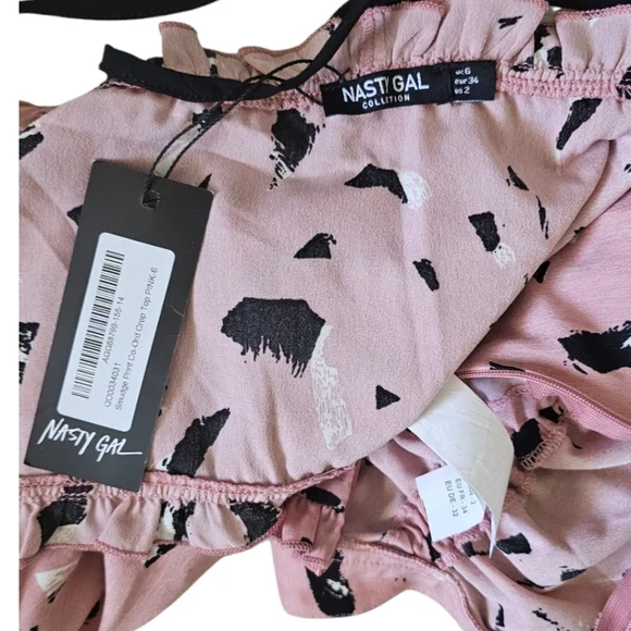 NWT Nasty Gal Leave Your Mark Crop Top And Ruched Skirt Set Size 2 - Picture 7 of 10